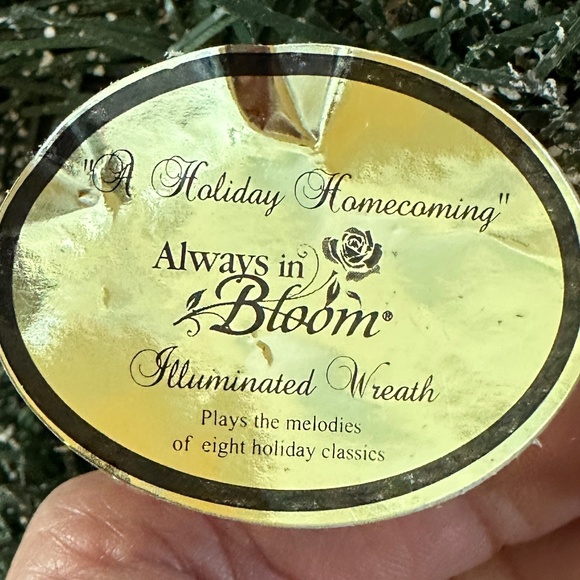 Victorian Themed Christmas Lights and Musical Artificial Wreath - Picture 10 of 16